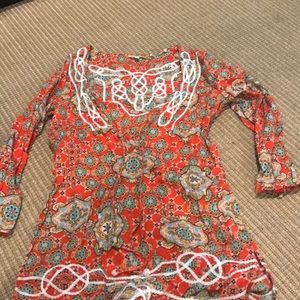 Gianni Bini Orange Paisley dress